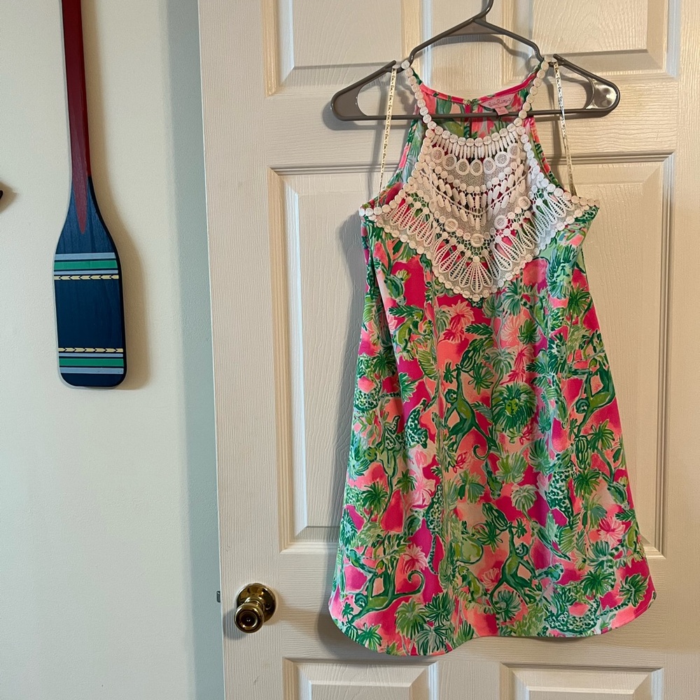 Lily Pulitzer lace halter dress